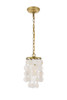 Selene 1 Light Brass Pendant (LD5050D6BR)