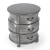 Bentley Powder Gray Barrel Table (0523418)