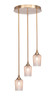 Empire 3 Light Cluster Pendalier In New Age Brass (2143-NAB-4253)