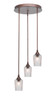 Empire 3 Light Cluster Pendalier In Bronze (2143-BRZ-4250)