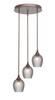 Empire 3 Light Cluster Pendalier In Bronze (2143-BRZ-4902)
