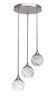 Empire 3 Light Cluster Pendalier In Brushed Nickel (2143-BN-4109)