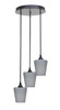 Empire 3 Light Cluster Pendalier In Matte Black (2143-MB-4032)