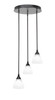 Empire 3 Light Cluster Pendalier In Espresso (2143-ES-4761)