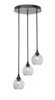 Empire 3 Light Cluster Pendalier In Espresso (2143-ES-4102)