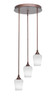 Empire 3 Light Cluster Pendalier In Bronze (2143-BRZ-211)