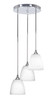 Empire 3 Light Cluster Pendalier In Chrome (2143-CH-4071)