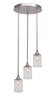 Empire 3 Light Cluster Pendalier In Brushed Nickel (2143-BN-530)