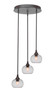 Empire 3 Light Cluster Pendalier In Dark Granite (2143-DG-202)