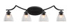 Zilo 4 Light Vanity Light In Matte Black (554-MB-4760)