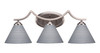 Zilo 3 Light Vanity Light In Graphite (553-GP-4052)