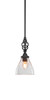 Elegante 1 Light Mini Pendant In Matte Black (80-MB-4760)