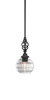 Elegante 1 Light Mini Pendant In Matte Black (80-MB-5110)