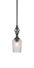 Elegante 1 Light Mini Pendant In Matte Black (80-MB-4250)