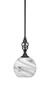 Elegante 1 Light Mini Pendant In Matte Black (80-MB-4359)