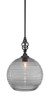 Elegante 1 Light Mini Pendant In Matte Black (80-MB-5142)