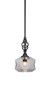 Elegante 1 Light Mini Pendant In Matte Black (80-MB-4492)