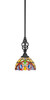 Elegante 1 Light Mini Pendant In Matte Black (80-MB-9445)