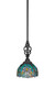 Elegante 1 Light Mini Pendant In Matte Black (80-MB-9925)