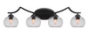 Zilo 4 Light Vanity Light In Matte Black (554-MB-202)