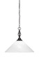 Elegante 1 Light Pendant In Matte Black (82-MB-2161)