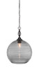 Elegante 1 Light Pendant In Matte Black (82-MB-5142)