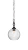 Elegante 1 Light Pendant In Matte Black (82-MB-4392)