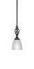 Elegante 1 Light Mini Pendant In Matte Black (80-MB-500)