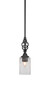 Elegante 1 Light Mini Pendant In Matte Black (80-MB-530)