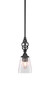 Elegante 1 Light Mini Pendant In Matte Black (80-MB-461)