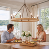 Yates 9 Light Chandelier in Burnished Chestnut (1022-9 BC)