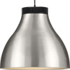 Radian LED Collection Modern Brushed Nickel Metal Pendant (P500373-009-30)