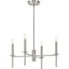 Elara Collection Four-Light New Traditional Brushed Nickel Chandelier Light (P400293-009)