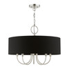 Huntington 5 Light Brushed Nickel Pendant Chandelier (40115-91)