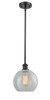 Athens - 1 Light - 8 inch - Matte Black - Mini Pendant (516-1S-BK-G125-8)
