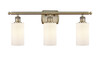 Clymer 3 Light Bath Vanity Light In Antique Brass (516-3W-Ab-G801)
