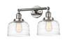 Bell 2 Light Vanity In Polished Nickel (208-PN-G713)