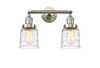 Bell 2 Light Vanity In Brushed Satin Nickel (208-SN-G513)