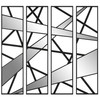 Looking Glass Mirrored Wall Decor, Set of 4 (04332)