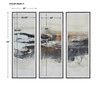 Graphite Horizon Framed Prints, Set/3 (41444)