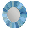 Isle Aqua Round Mirror (09786)
