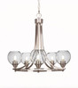 Paramount 5 Light Chandelier In Brushed Nickel (3405-BN-4102)