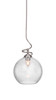 Capri 1 Light Pendant In Brushed Nickel (900-BN-4372)
