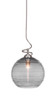 Capri 1 Light Pendant In Brushed Nickel (900-BN-5132)