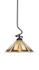 Capri 1 Light Pendant In Matte Black (900-MB-934)