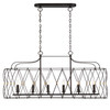 Crystorama Zucca 6 Light Linear Chandelier (ZUC-A9037-EB-GA)
