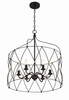 Zucca 6 Light Bronze & Antique Gold Lantern (ZUC-A9035-EB-GA)