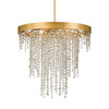 Winham 6 Light Antique Gold Crystal Chandelier (WIN-616-GA-CL-MWP)
