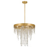 Winham 5 Light Antique Gold Crystal Chandelier (WIN-615-GA-CL-MWP)