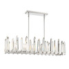 Watson 6 Light Polished Nickel Linear Chandelier (WAT-B2006-PN)